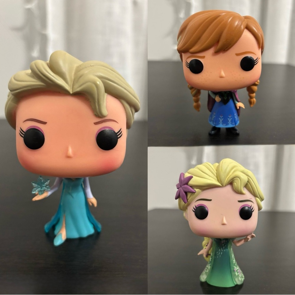 Set of 3 Funko Pop: Elsa, Anna and Elsa Forever